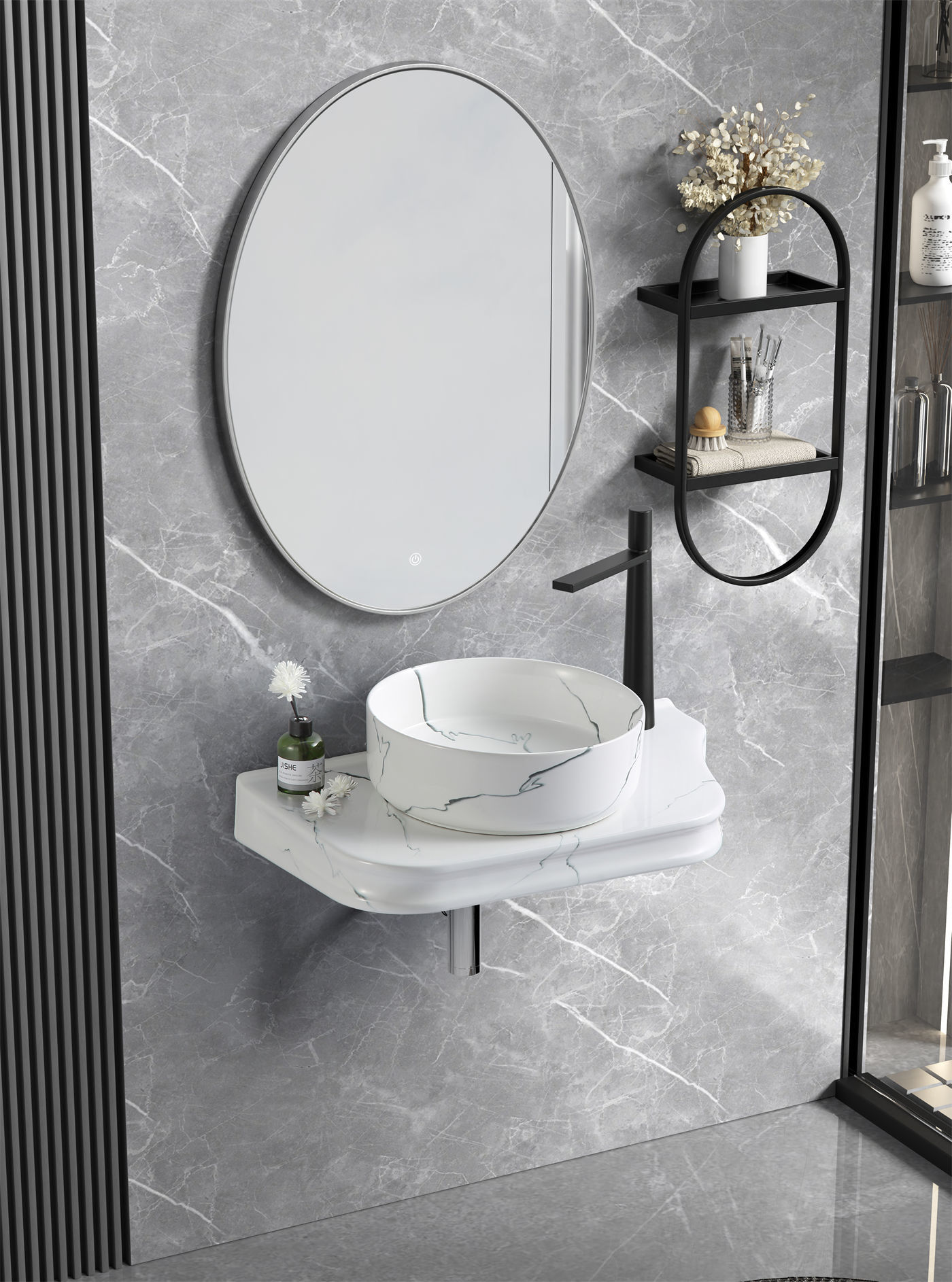 TA-021 White Stone Pattern