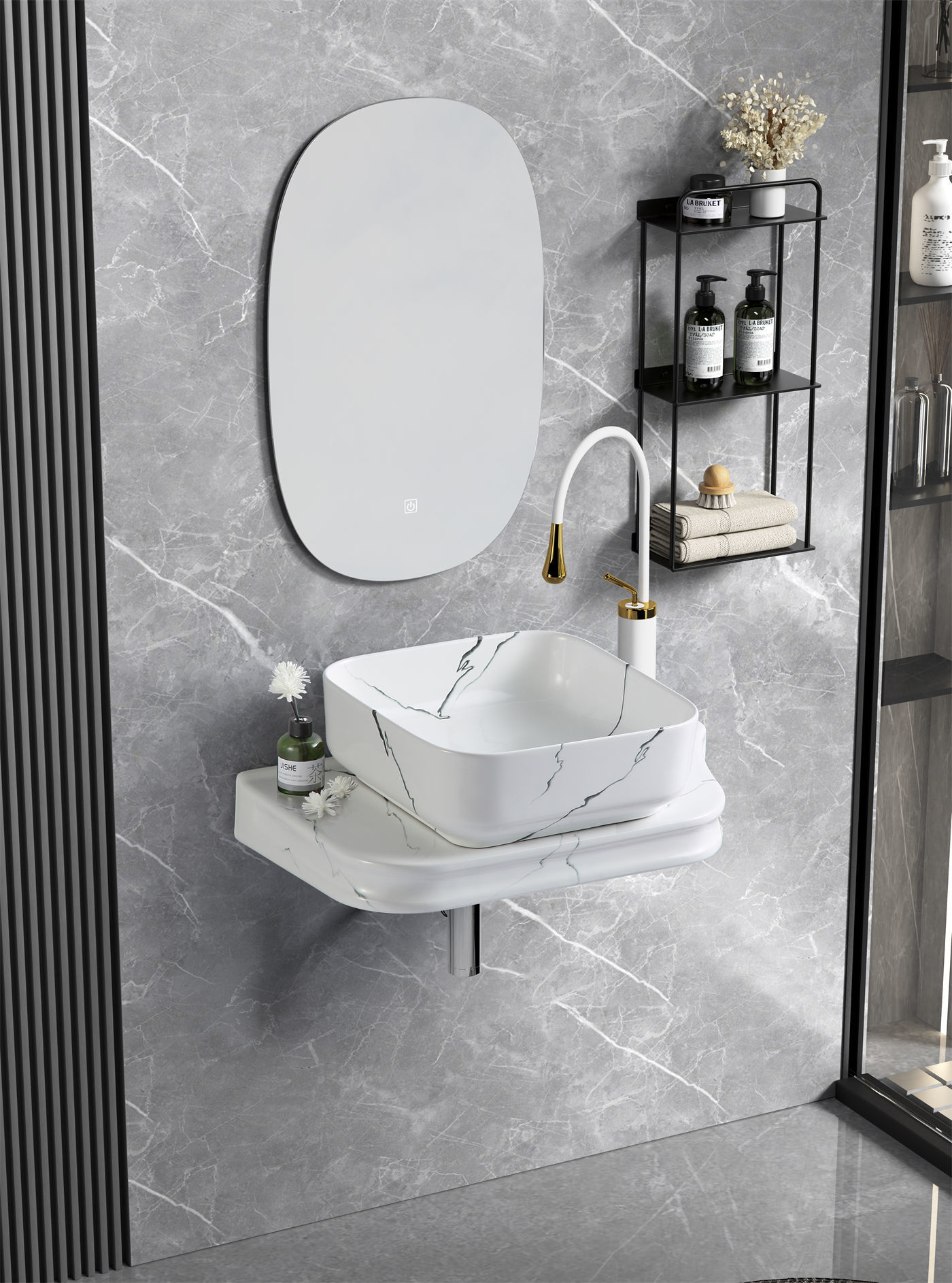 TA-015 White Stone Pattern